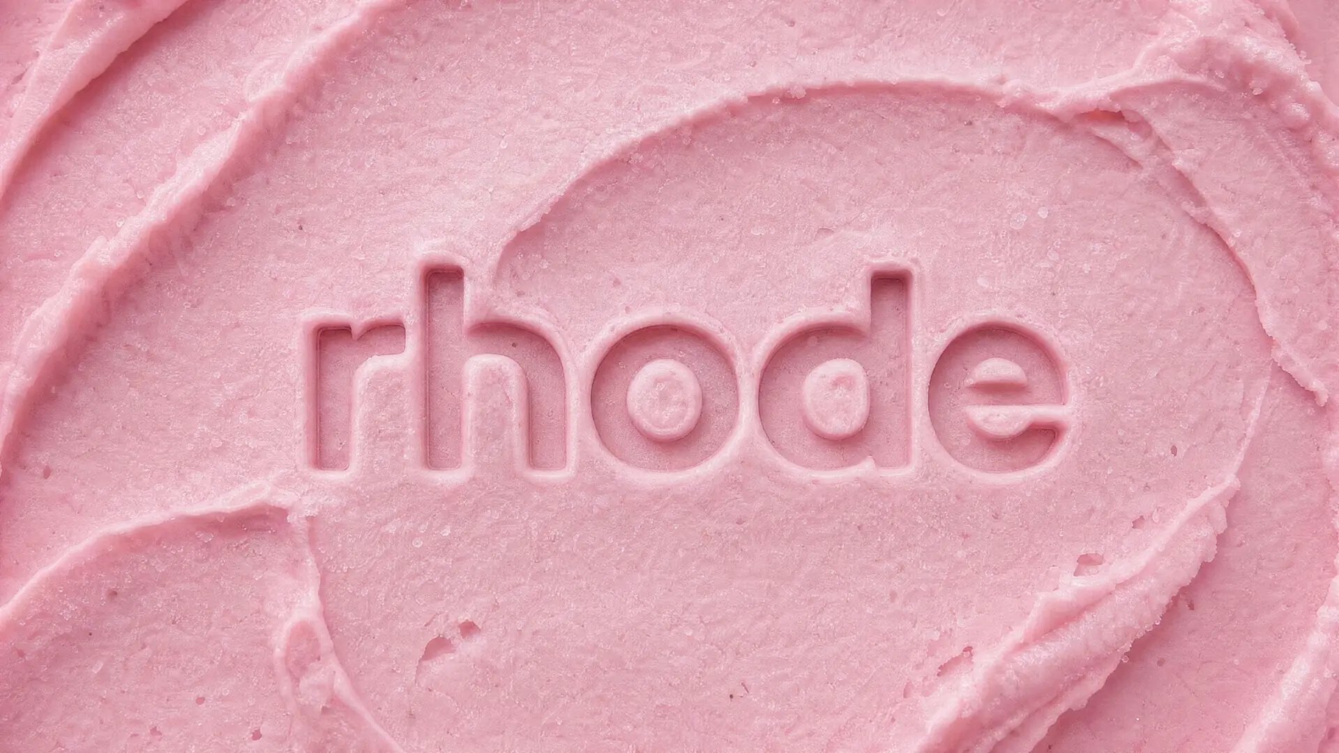 RHODE — LOGO EMBOSSED IN PINK CREAM TEXTURE