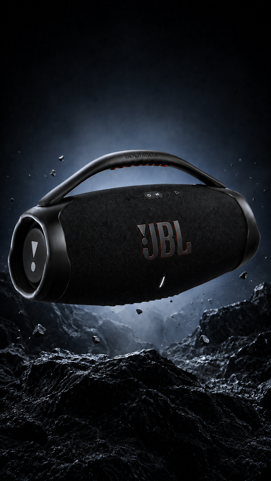 JBL BOOMBOX 3 — FLOATING OVER RUGGED ROCKS