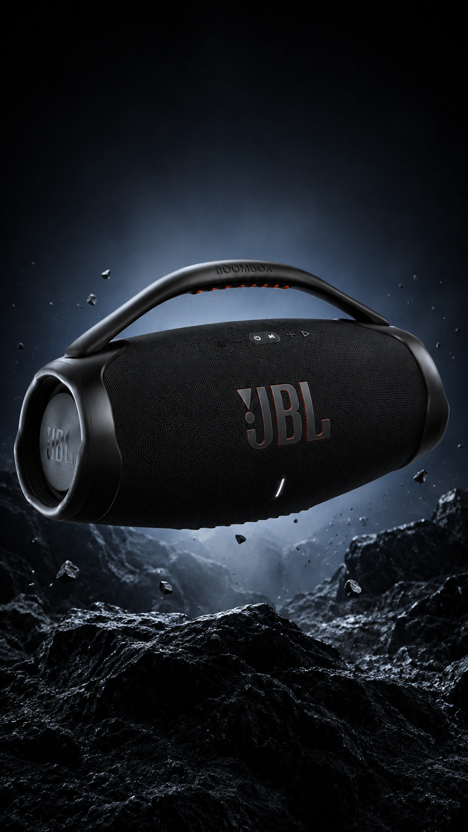 JBL BOOMBOX 3 — FLOATING OVER RUGGED ROCKS